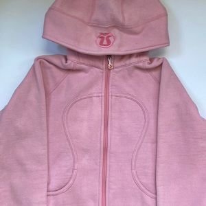 Lululemon Pink Full Zip Cropped Scuba